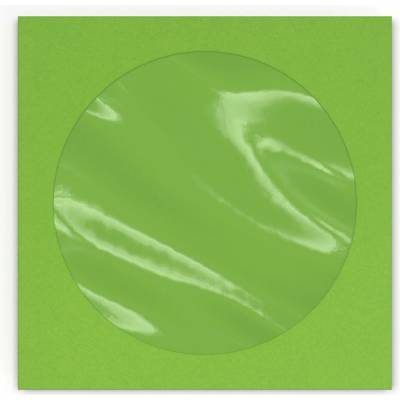 Papírové obálky na CD s okénkem - 85 x 85 mm - Zelená