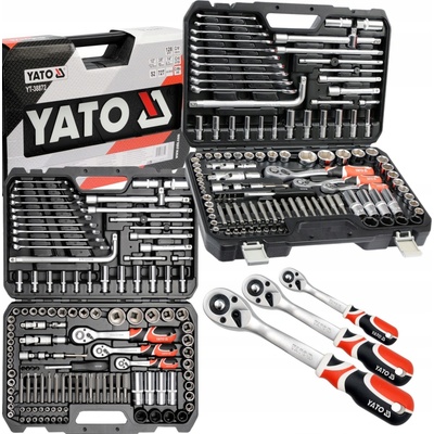 Yato Gola sada s kľúčmi 1/2", 3/8" a 1/4", 128 dielov - YT-38872