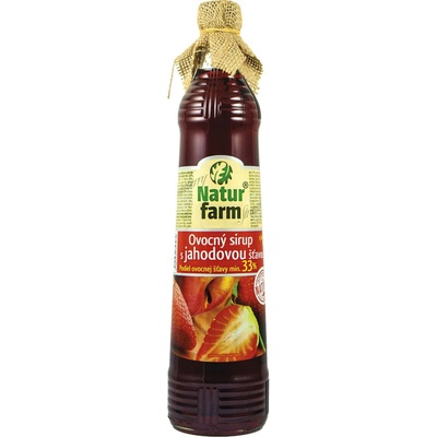 Natur Farm Ovocný sirup s jahodovou šťavou 0,7 l