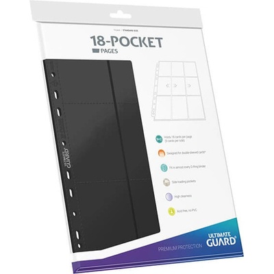 Ultimate Guard Stránka do alba 18-Pocket Side-loading Pages Black