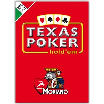Modiano Покер карти Texas Hold’em Poker - червен гръб