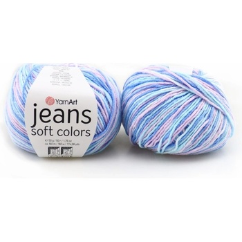 Yarn Art Jeans Soft Colors 6209 růžová, modrá