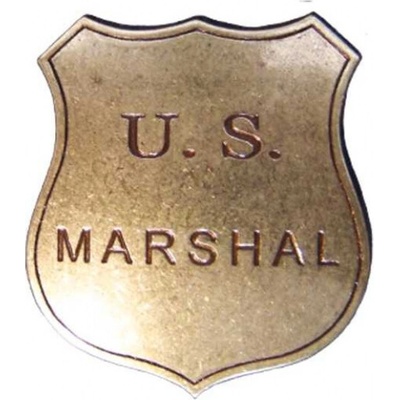 Odznak US Marshal - zlatý