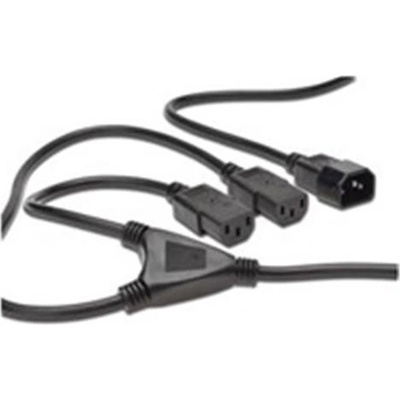 PremiumCord Kabel napájecí 230V prodlužovací Y - 1xM/2xF (kpsy)