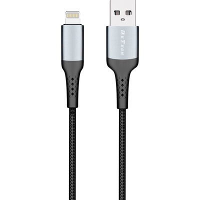 DeTech Кабел за данни DeTech DE-43i2, Lightning, 2.0m, Black - 40260 (DE-40260)
