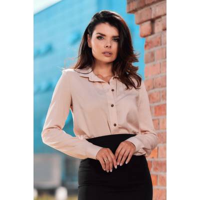 Awama Woman's Shirt A526 Beige krémová