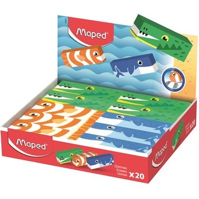 Maped Дисплей с гумичка, животно, "MAPED Animals", смесени модели 123401 (123401)