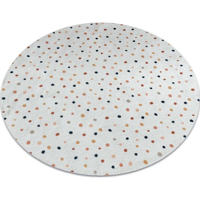 Nej-koberce Bambino 47890 tečky bílý / hnědý