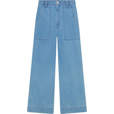 DEDICATED Дамски ежедневен панталон DEDICATED Women's Workwear Pants Vara Denim Casual trousers - Light Blue - размер XS (107-4547-0111)