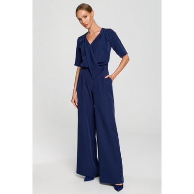 Made Of Emotion Woman's Jumpsuit M611 Navy Blue