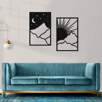 Decono Метална Декорация Ден и Нощ