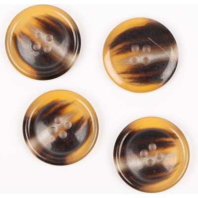 DROPS Imitácia rohoviny (karamel) 4-dierkový gombík Priemer: 23 mm