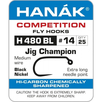 Hanák Competition Muškařský háček jigový Champion vel.8 25 ks