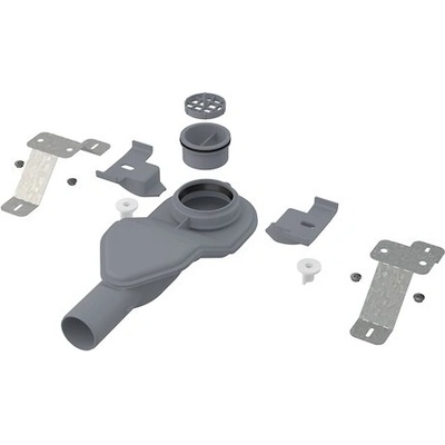 Alcaplast APZ-S6 sifon extra nízky pro žlab APZ13 Modular, otočný, DN40, pr.40l/min, výška od 54mm APZ-S6