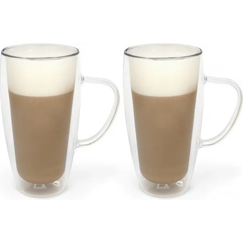 Bredemeijer group (Нидерландия) Сет от две двустенни стъклени чаши bredemeijer с дръжка - 400 мл (br 165015)