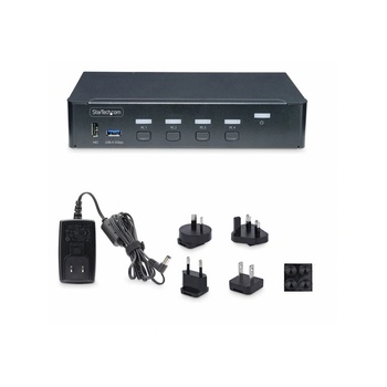 Image 1 of StarTech StarTech. com P4AD122-KVM-SWITCH KVM превключвател Монтаж в сървърен шкаф Черен (P4AD122-KVM-SWITCH)
