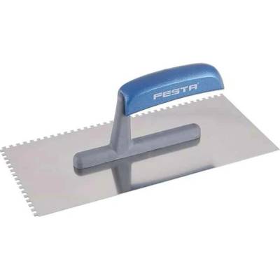 Hladítko FESTA nerez dřevěná rukojeť 280x130mm zub e4 31101