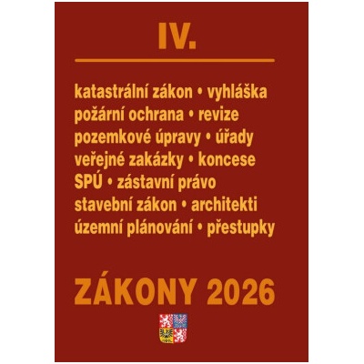 Zákony IV 2026 – Stavebnictví, půda - Poradce s.r.o.