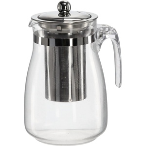 Chomik Топлоустойчива кана с метален капак и цедка за чай 900ml 68499 (LUT1557)