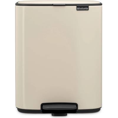 Brabantia Кошче за отпадъци с педал BO 12 л, фин бежов, стомана, Brabantia (BRAB238024)