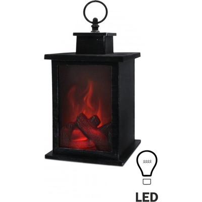 Lampáš LED s efektom krbu 14x14x24,5 cm