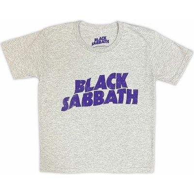 Black Sabbath Wavy Logo Heather Grey