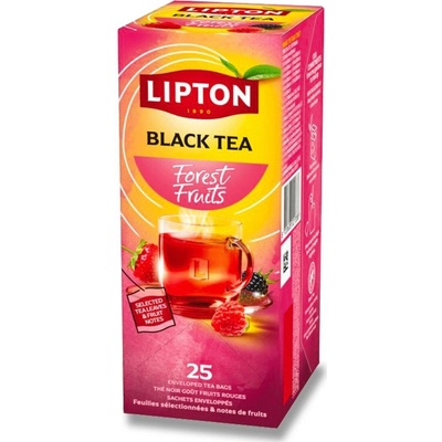 Lipton Černý čaj Lesní ovoce 25 sáčků