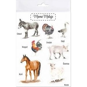 Mama Maluje Big Country Animals 2 Stickers