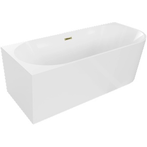 Mexen Mia 170x80 cm left white/gold (52691708000L-50)