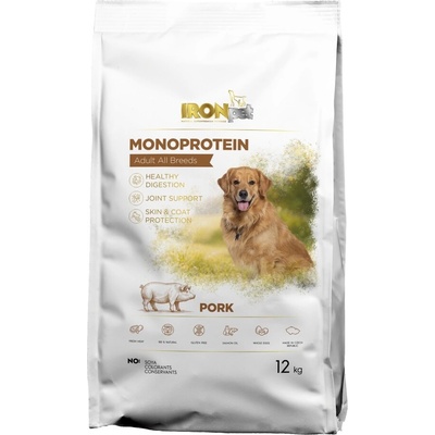 Ironpet Dog Adult All Breeds Pork 12 kg