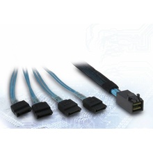 Inter-Tech (SFF-8643) Mini-SAS HD na 4x SATA, 0,5m 88885003