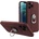HQWear Силиконов кейс с пръстен HQWear за Apple iPhone 11 Pro Max, Кафяв (9145576214084)