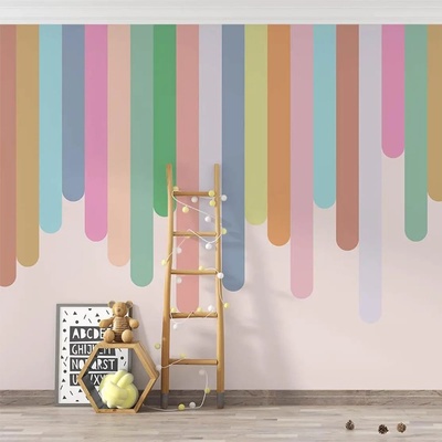 Decono Детски Фототапет Капещи Пастелни Бои
