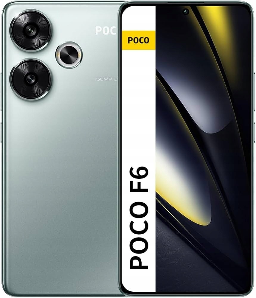 POCO F6 8GB RAM 256GB Titanium Color 本体 Xiaomi Poco F6 5G 256GB ROM 8GB RAM Dual SIM GSM Unlocked - Green