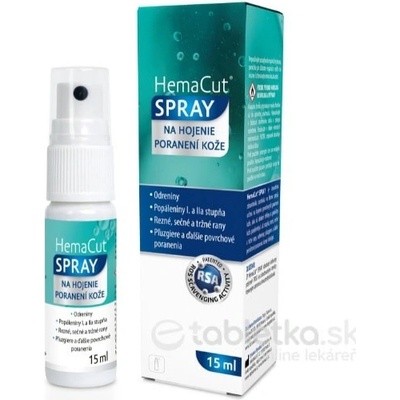 HemaCut SPRAY sprej na hojenie poranení kože 15 ml