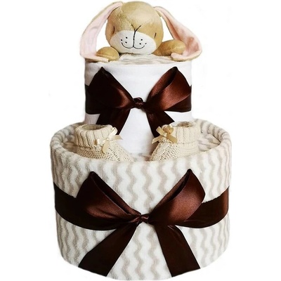 Brumlík plenkový dort dvoupatrový Gues How much I love you hnědá – Zboží Dáma