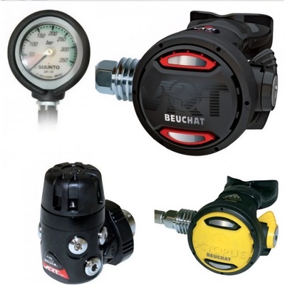 Suunto Set automatiky VRT 90 DIN + Octopus VRT 2 Beuchat + manometr SM-36