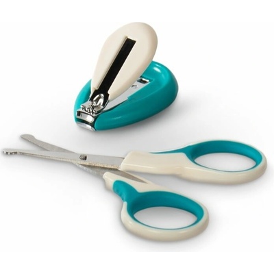 Baboo Nail Care Set detské nožničky s guľatou špičkou 1 ks + klieštiky 1 ks