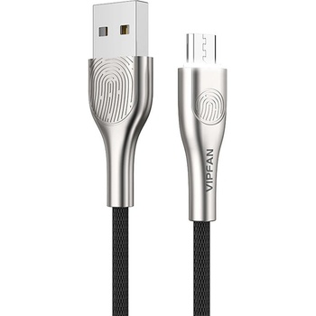 Vipfan Z04 USB do Micro USB, 3A, 1,2m, černý