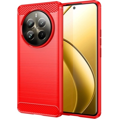 Carbon odolný gelový obal na Realme 12 Pro 5G/12 Pro+ 5G červený – Zboží Živě