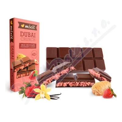 Mixit Dubajská čokoláda s jahodovou náplňou 70 g