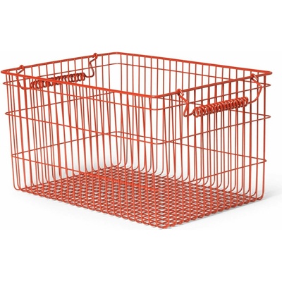 Ferm Living Úložný kôšík CALA 36 cm sada 2 ks makovo červená železo