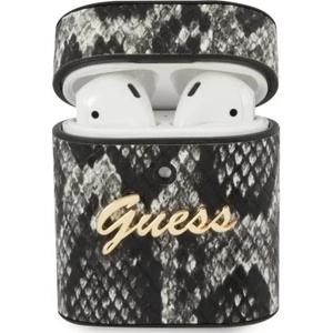 Guess GUACA2PUSNSMLBK калъф за AirPods, черен, Python Collection (GUACA2PUSNSMLBK)