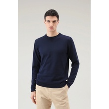 Woolrich Logo Crewneck modrá