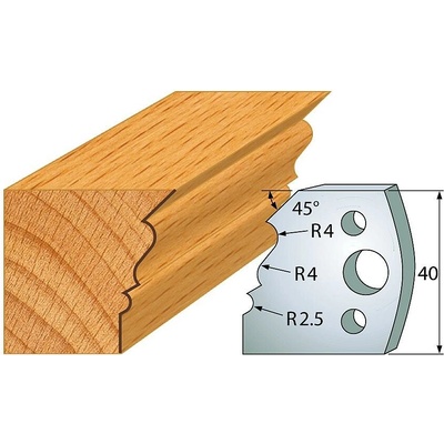 IGM Professional IGM Profil 107 - pár nožov 40x4mm SP F026-107