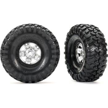 Traxxas колело 1.9", джанта TRX-4 Sport beadlock полуматов хром, гуми Canyon Trail (2)