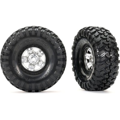 Traxxas колело 1.9", джанта TRX-4 Sport beadlock полуматов хром, гуми Canyon Trail (2)