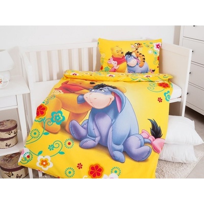 Jerry Fabrics povlečení Medvídek Pů žluté 100 x 135 , 60 x 40 cm – Zboží Mobilmania