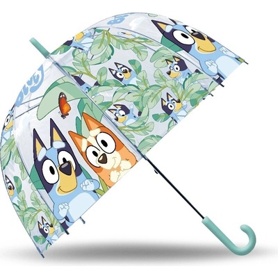Bluey priehľadný manuálny dáždnik