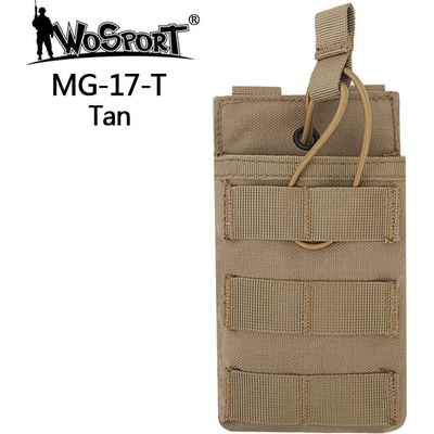 Wosport Single Molle na zásobník G36 otevřená písková